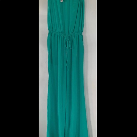 ZOA Aqua jumpsuit in size large. Strapless. - Picture 2 of 8